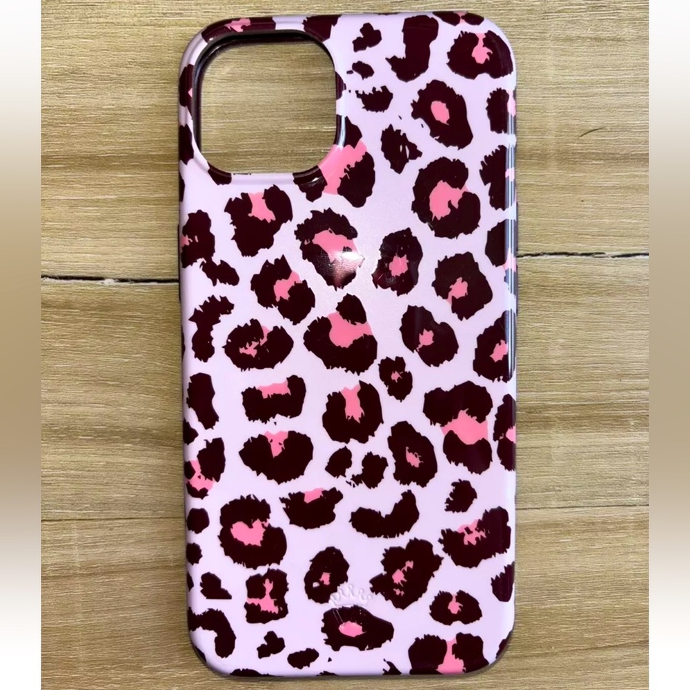 Pink cheetah leopard velvet caviar iPhone 13 case